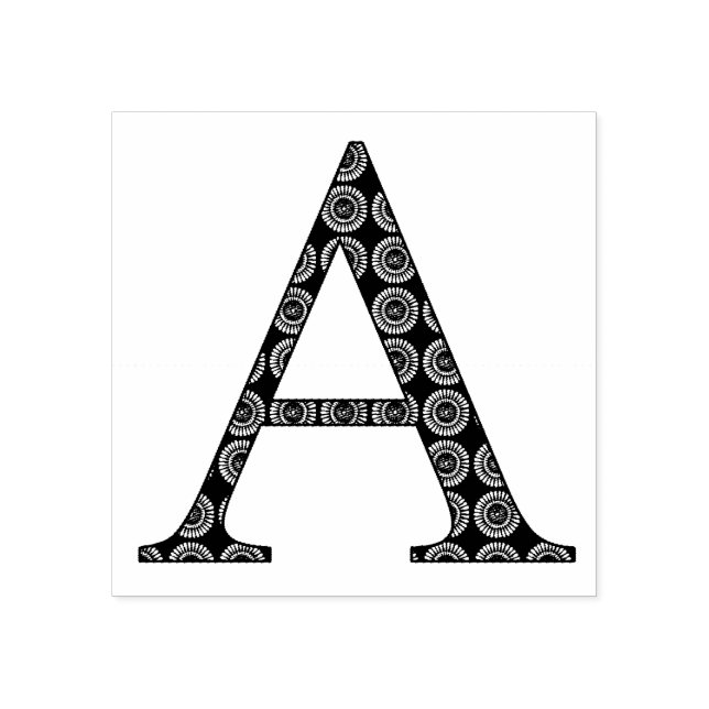 Monogramm des mittelalterlichen Damaskus Letter A Gummistempel (Prägung)
