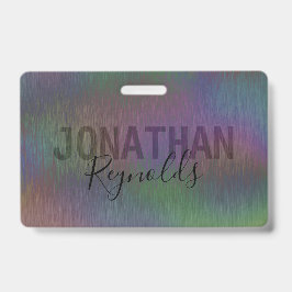 Monogramm des modernen holografischen Metalls - Ab Ausweis