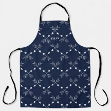 Monogramm des modernen Navy Blue/White Arrow-Muste