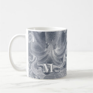 Monogramm des Nautic Octopus Coastal Beach House Kaffeetasse