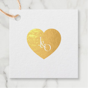 Monogramm des niedlichen Herzkopfes Geschenkanhänger