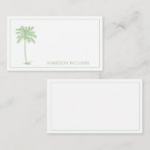 Monogramm des Palm Palmetto Trees grün und weiß