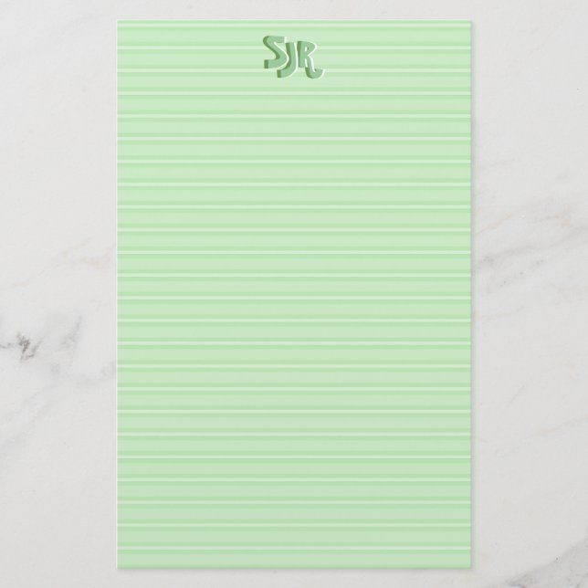 Monogramm des Papiers für das Papier der Papiersta (Vorderseite)