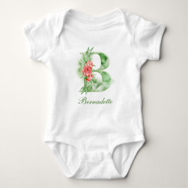 Monogramm des personalisierten Individuellen Namen Baby Strampler
