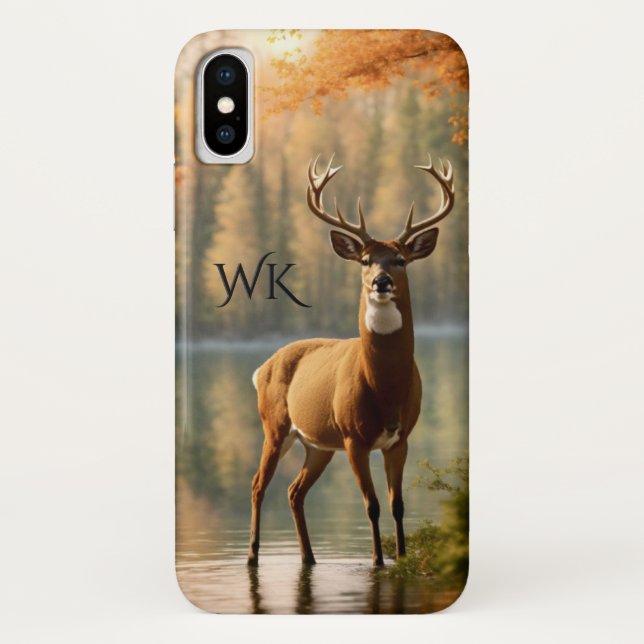 Monogramm des phantastischen 12-Punkte-Bucks Case-Mate iPhone Hülle (Rückseite)