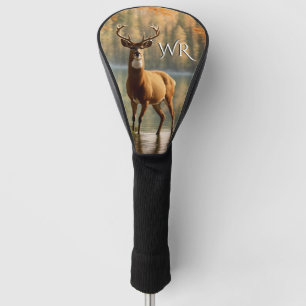 Monogramm des phantastischen 12-Punkte-Bucks Golf Headcover