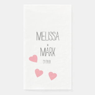 Monogramm des rosa Schwimmerhitzes Serviette