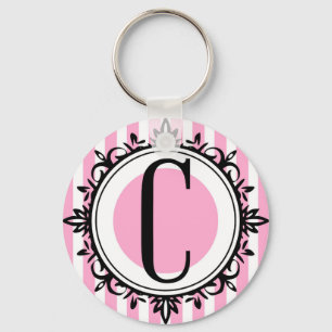 Monogramm des Rosas "C" Schlüsselanhänger