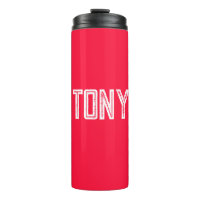 Monogramm des roten Individuellen Namens mit feste