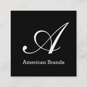 Monogramm des seriellen Typs (Änderung 3) Quadratische Visitenkarte