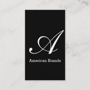 Monogramm des seriellen Typs (Änderung 3) Visitenkarte