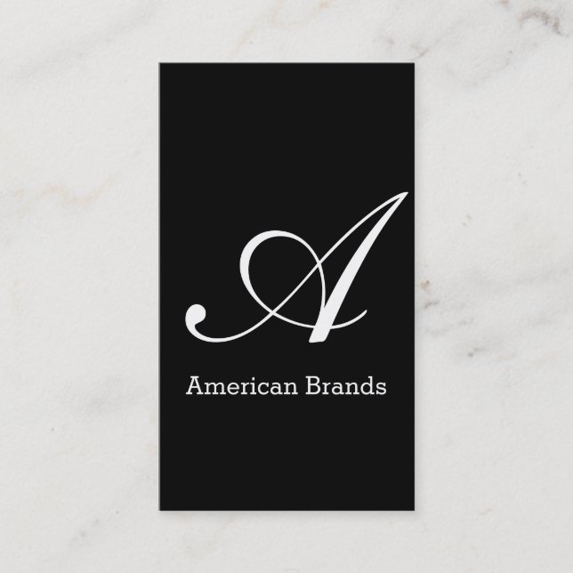 Monogramm des seriellen Typs (Änderung 3) Visitenkarte (Vorderseite)