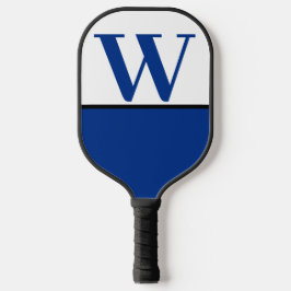 Monogramm des Teams für blaue und weiße Uni Pickleball Schläger