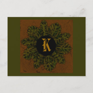 Monogramm Design 03, Postkarte