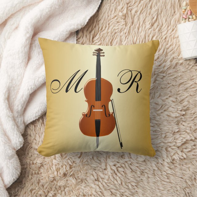 Monogramm Design Cello Kissen (Decke)