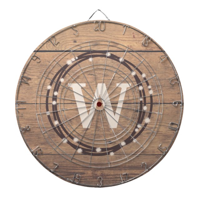 Monogramm-Design Dartscheibe (vorne)