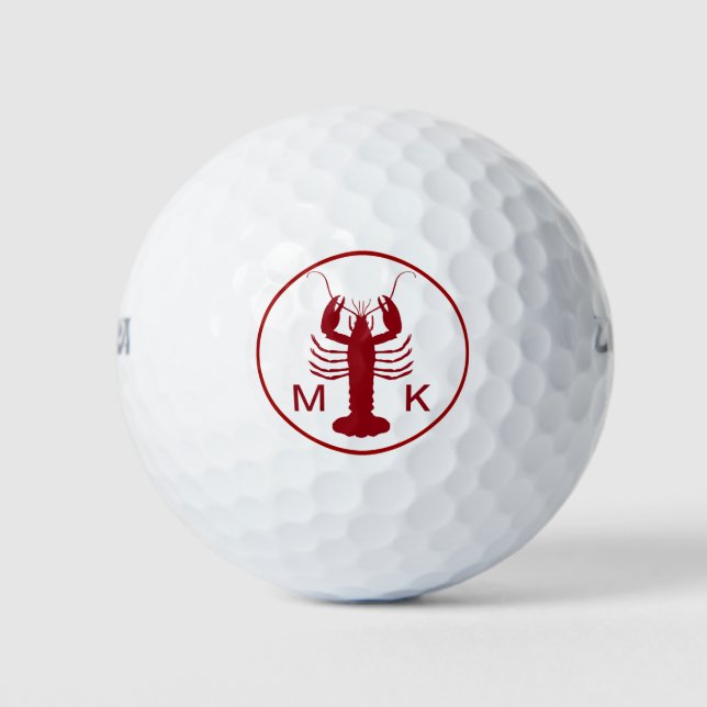 Monogramm-Design für Nautic Mens Golfball (Vorderseite)