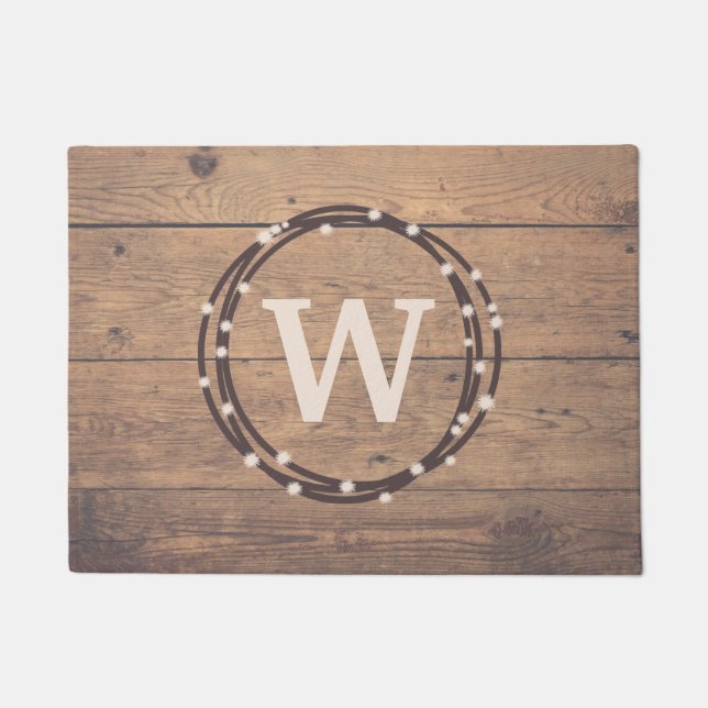 Monogramm-Design Fußmatte (Vorderseite)