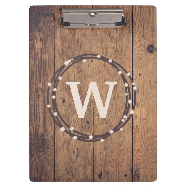 Monogramm-Design Klemmbrett (Vorderseite)