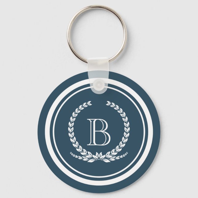 Monogramm-Design Schlüsselanhänger (Vorderseite)