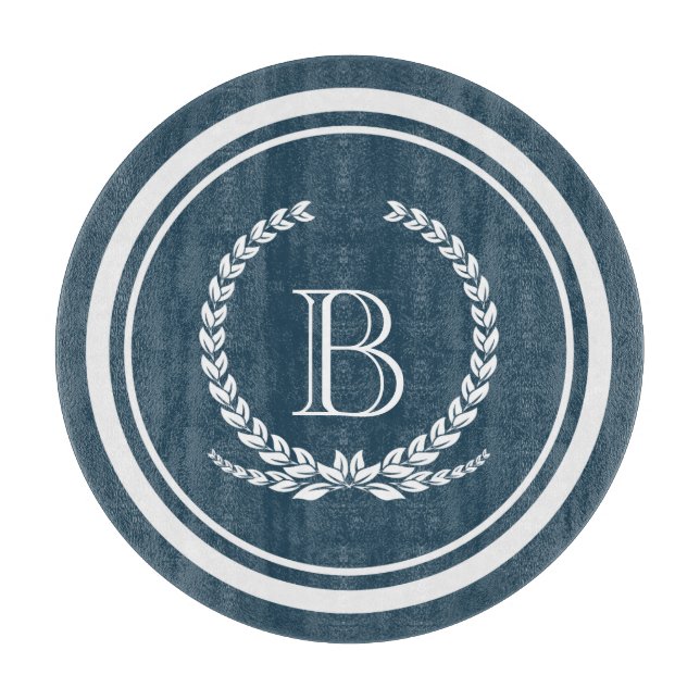 Monogramm-Design Schneidebrett (Vorderseite)