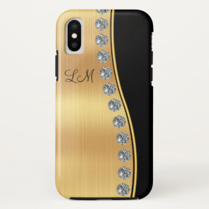 Monogramm-diamante de imitación-Juwelen Case-Mate iPhone Hülle
