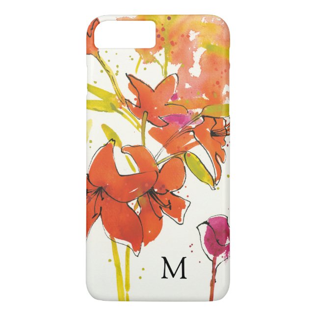 Monogramm | die Pflaume von Patty Case-Mate iPhone Hülle (Rückseite)