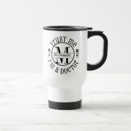 Monogramm Doctor Travel Reisebecher