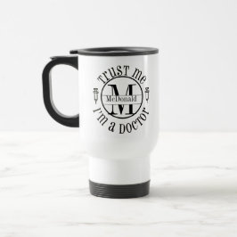 Monogramm Doctor Travel Reisebecher