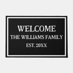 Monogramm Doormat für personalisierte Familienname Fußmatte