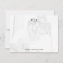 Monogramm-Doppelinitialen im Foto