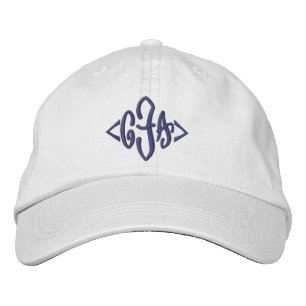 Monogramm: Drei erste Monogramm Bestickte Baseballkappe
