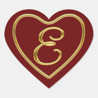 Monogramm E in 3D-Gold