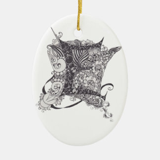 Monogramm E Keramik Ornament