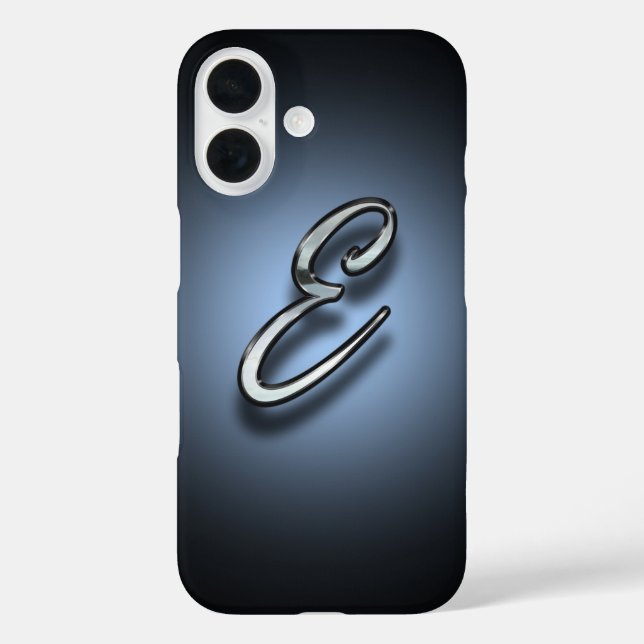 Monogramm E Spotlight Hintergrund Case-Mate iPhone Hülle (Rückseite)