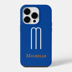 Monogramm Eigener Name Initial Modern Schlicht Min iPhone 14 Pro Hülle