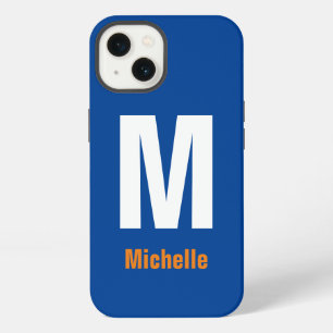 Monogramm Eigener Name Initial Modern Schlicht Min iPhone 13 Hülle