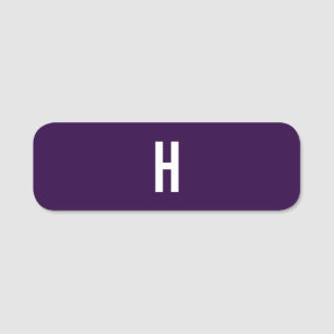 Monogramm Eigenname Initiale Minimalistisch Mitter Namensschild