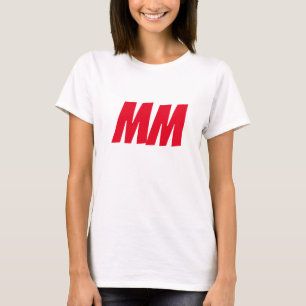 Monogramm Eigenname Initialen Modernes Schlichtes  T-Shirt