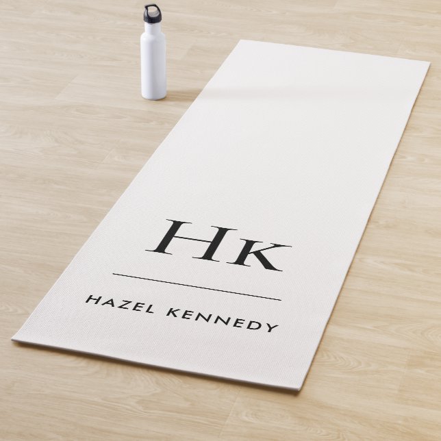 Monogramm einfache Signatur Moderne Chic Mit Monog Yogamatte (Beispiel)
