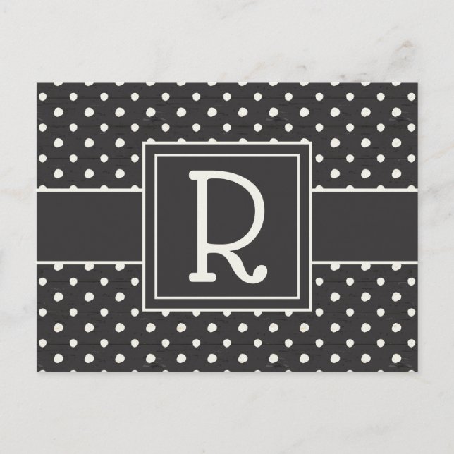 Monogramm | Einfache Zeichen Schritt 1 Postkarte (Vorderseite)