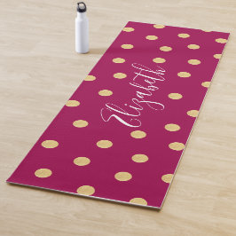 Monogramm Einmalige rosa Goldmatte Yogamatte