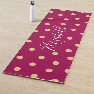 Monogramm Einmalige rosa Goldmatte Yogamatte