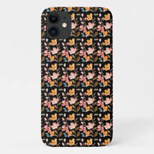 Monogramm Elegant Rosa Wasserfarbe Case-Mate iPhone Hülle