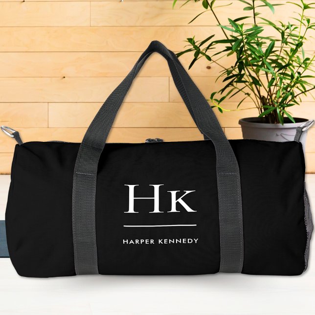 Monogramm Eleganter klassischer Personalisierter A Duffle Bag (Von Creator hochgeladen)