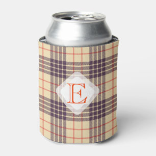 Monogramm, eleganter schottischer Beige aus Clan, Dosenkühler