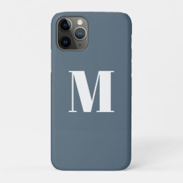 Monogramm Erstblau / grau weiß anpassen Case-Mate iPhone Hülle
