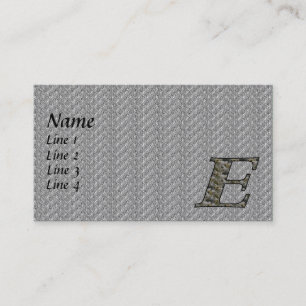 Monogramm erste E Hydrangea-Visitenkarte Visitenkarte