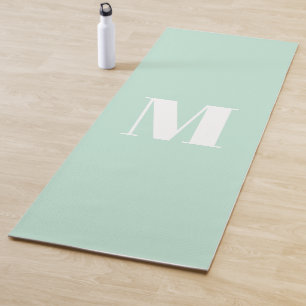 Monogramm Erstmalige Meeresfrüchte-Grüne Yogamatte