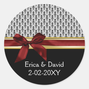 Monogramm-Etikett Runder Aufkleber